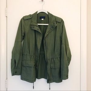 Olive utility jacket from Francesca’s